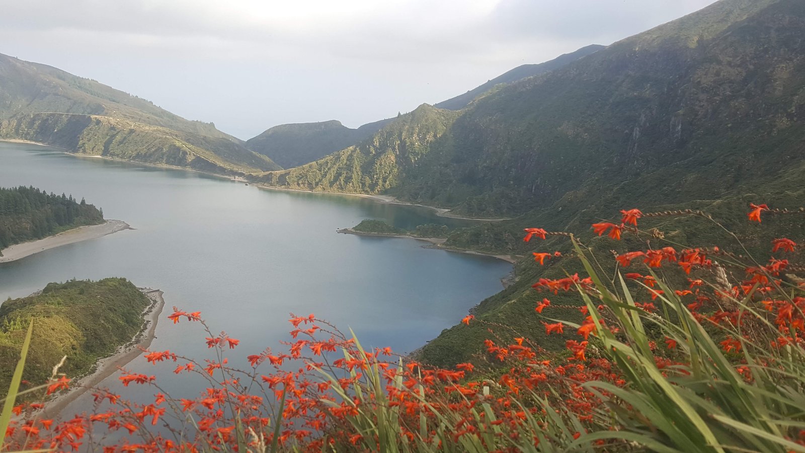 Lagoa do Fogo volcanic crater lake